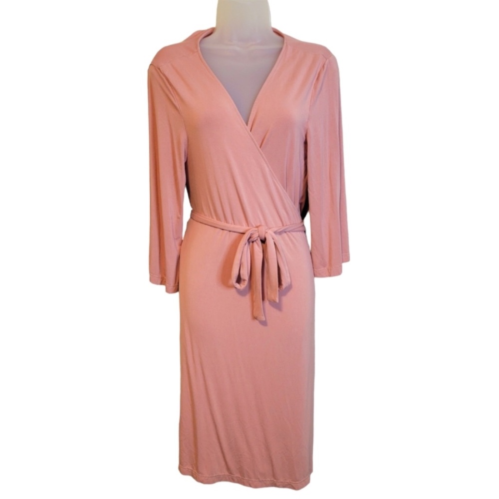 CADEN LANE SOLID MAUVE BAMBOO KNIT MATERNITY ROBE